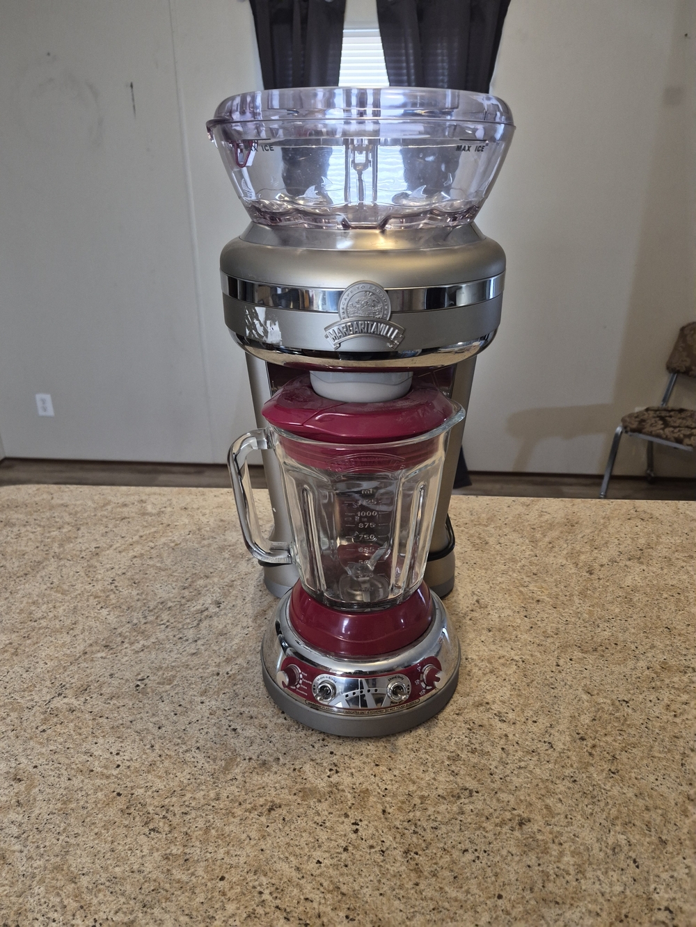 Margaritaville Retro Red and Silver Countertop Blender